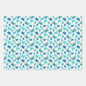 Schmetterlinge, die Papierfolien umhüllen Geschenkpapier Set (Vorderseite 2)
