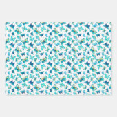 Schmetterlinge, die Papierfolien umhüllen Geschenkpapier Set (Vorderseite)