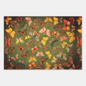 Schmetterlinge, die Papierfolien umhüllen Geschenkpapier Set (Vorderseite)