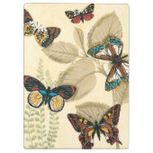 Schmetterlinge, die über Blätter gleiten Klemmbrett (Rückseite)