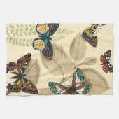 Schmetterlinge, die über Blätter gleiten Küchentuch (Horizontal)