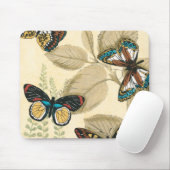 Schmetterlinge, die über Blätter gleiten Mousepad (Mit Mouse)