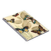 Schmetterlinge, die über Blätter gleiten Notizblock (Rechte Seite)