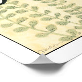 Schmetterlinge, die über Blätter gleiten Poster (Ecke)