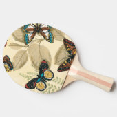 Schmetterlinge, die über Blätter gleiten Tischtennis Schläger (Seitenansicht)