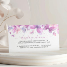 Schmetterlinge Display Babyduschenkarte Begleitkarte