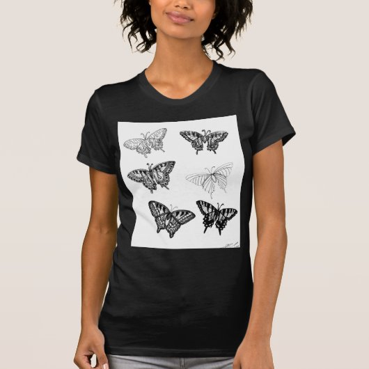 Schmetterlinge durch cricketdiane T-Shirt (Vorderseite)