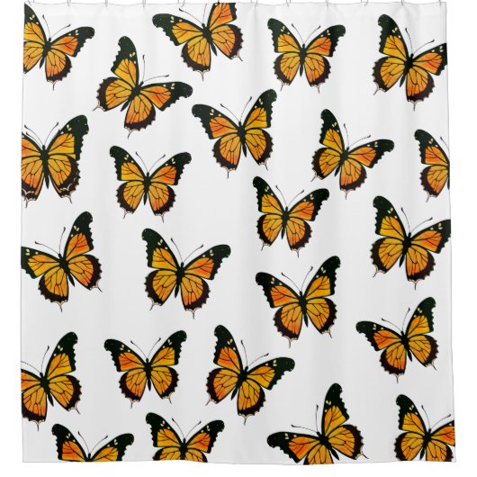 Schmetterlinge Duschvorhang (Vorderseite)