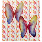 Schmetterlinge Duschvorhang (Vorderseite)