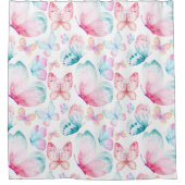 Schmetterlinge Duschvorhang (Vorderseite)