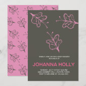 Schmetterlinge Einladung (Vorne/Hinten)