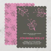 Schmetterlinge Einladung (Vorne/Hinten)