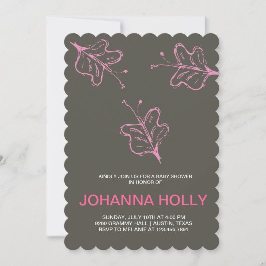 Schmetterlinge Einladung (Vorderseite)