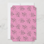 Schmetterlinge Einladung (Rückseite)