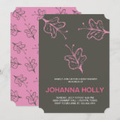 Schmetterlinge Einladung (Vorne/Hinten)