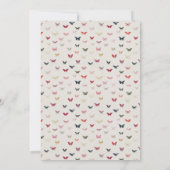 Schmetterlinge Elegant Quinceñera 15. Geburtstag Einladung (Rückseite)