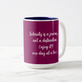 Schmetterlinge Entüchterungssymbol Slogan2 Tasse (VorderseiteRechts)