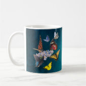 Schmetterlinge Entüchterungssymbol Slogan Tasse (Links)