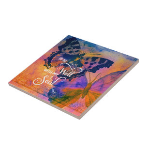 Schmetterlinge Es geht mir gut  Fliese