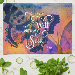 Schmetterlinge Es ist gut Geschirrtuch