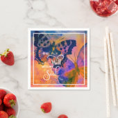 Schmetterlinge Es ist gut Serviette (Beispiel)