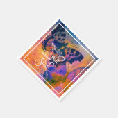 Schmetterlinge Es ist gut Serviette (Ecke)