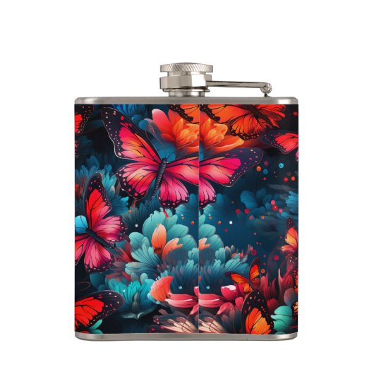 Schmetterlinge Flachmann (Rückseite)