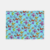 Schmetterlinge Fleecedecke (Vorderseite (Horizontal))