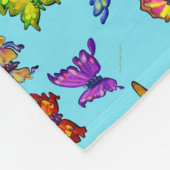 Schmetterlinge Fleecedecke (Ecke)