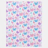 Schmetterlinge Fleecedecke (Vorderseite)