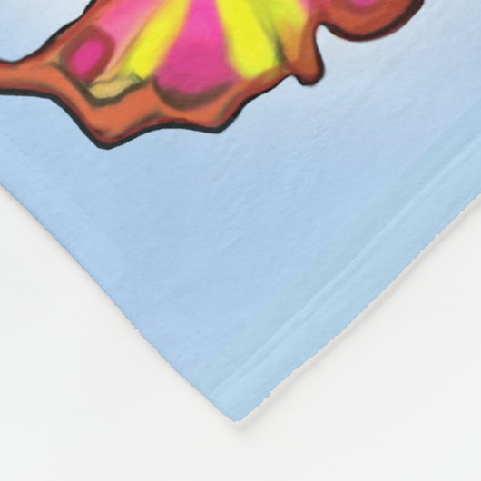 Schmetterlinge Fleecedecke (Ecke)