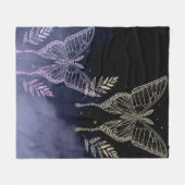 Schmetterlinge Fleecedecke (Vorderseite (Horizontal))