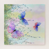 Schmetterlinge fliegen in der Natur Jigsaw Puzzle (Horizontal)