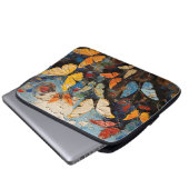 Schmetterlinge fliegen unter lebendigen Naturgemäl Laptopschutzhülle (Vorne Knopf)