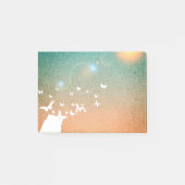 Schmetterlinge fliegen zur Sonne Post-it Klebezettel (Vorderseite)