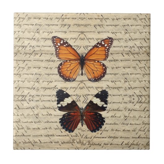 Schmetterlinge Fliese (Vorderseite)