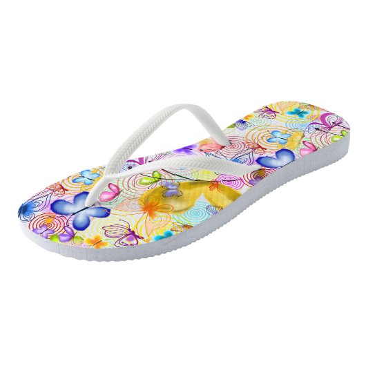 Schmetterlinge Flip Flops Spring Joy Badesandalen (Schrägansicht)