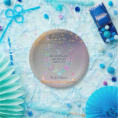 Schmetterlinge Form Heart Pastellfarben Pappteller (Party)