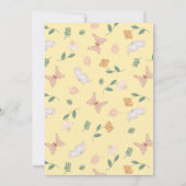 Schmetterlinge Foto Birth Ankündigung (Rückseite)