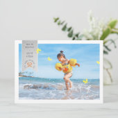 Schmetterlinge Foto Weihnachtskarte Einladung (Stehend Vorderseite)