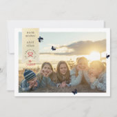 Schmetterlinge Foto Weihnachtskarte Einladung (Vorderseite)