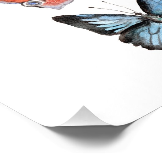 Schmetterlinge Fotodruck (Ecke)