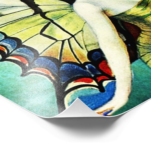 Schmetterlinge Fotodruck (Ecke)