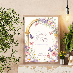 Schmetterlinge Frühjahr Sommer Brautparty Tafelsch Poster