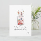 Schmetterlinge fühlen Valentinstag-Flachkarte Feiertagskarte (Stehend Vorderseite)