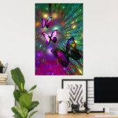 Schmetterlinge für immer Plakat (Heimbüro)