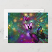 Schmetterlinge für immer postkarte (Vorne/Hinten)