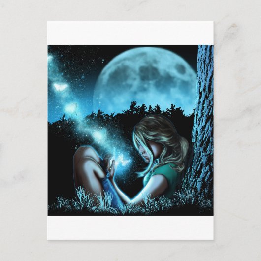 Schmetterlinge für Mädchen Postkarte (Vorderseite)