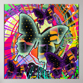 Schmetterlinge Galore Wall Poster (Vorne)