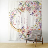 Schmetterlinge Garten Brautparty Foto Hintergrund Wandteppich (Beispiel)